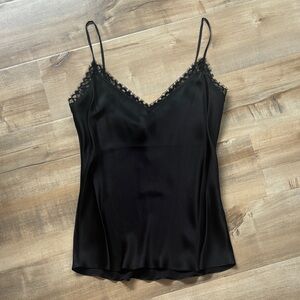 Frame Silk Black Lace Camisole